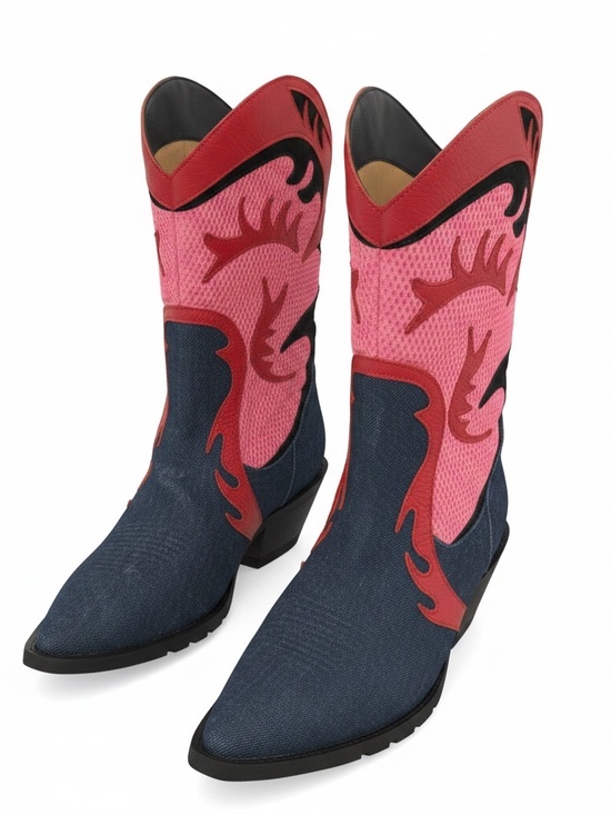 bon bon Shoes - Bon Bon Denim western boots - size 10
